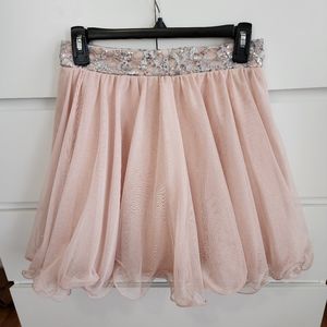 Blush and Silver Skirt NWT